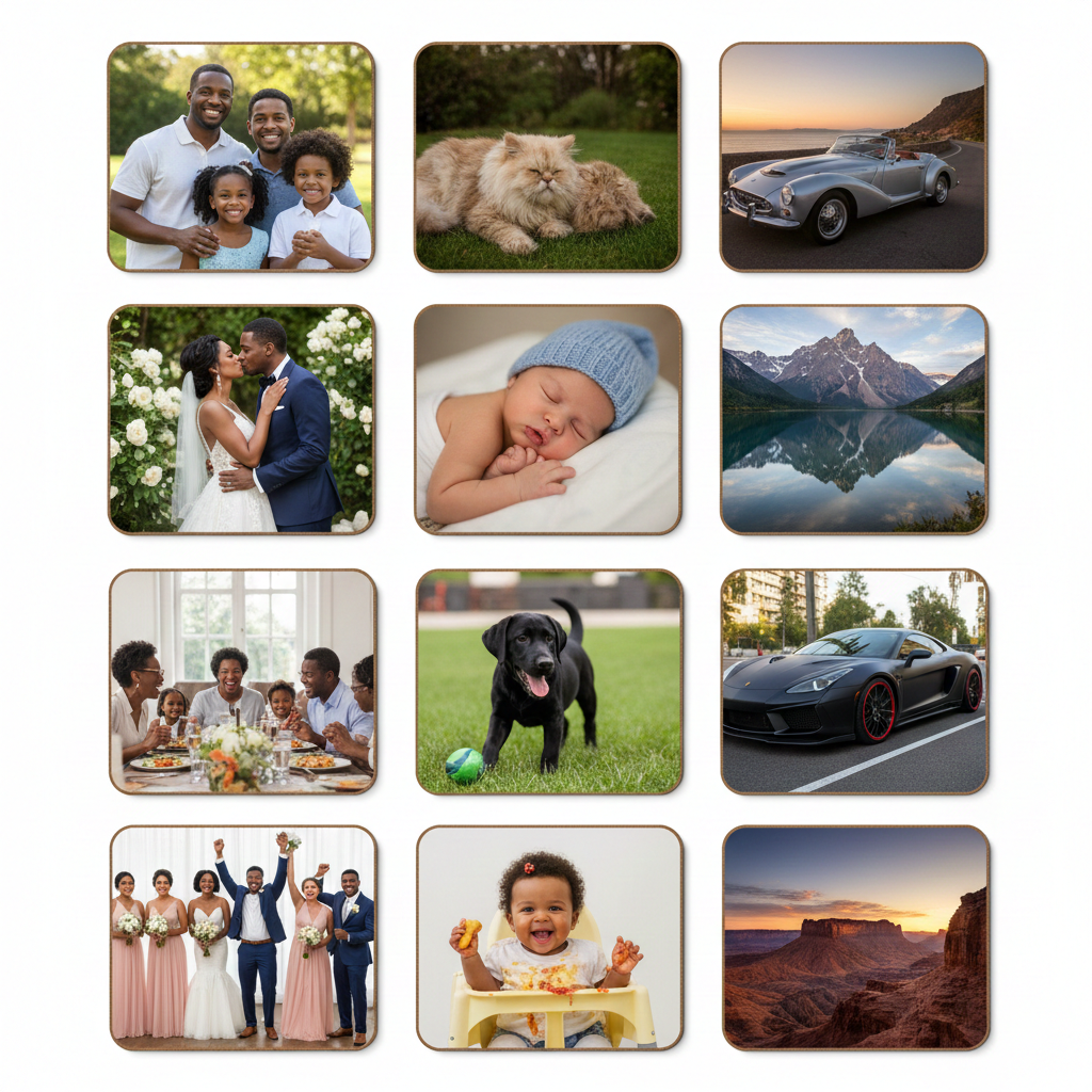 2.5" x 2.5" Custom Photo Magnets