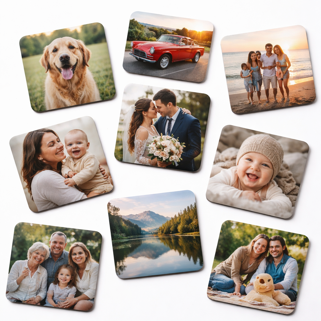 2.5" x 2.5" Custom Photo Magnets